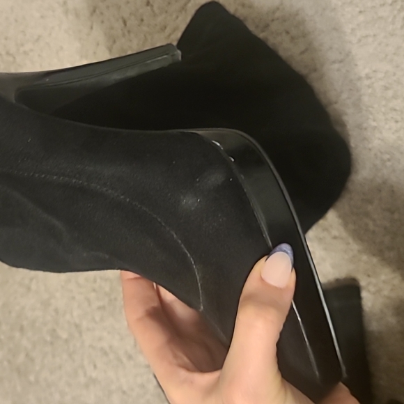 Black Swede over the knee boots - Picture 3 of 4